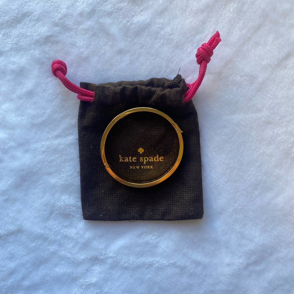 Kate Spade Black and Gold Bangle Bracelet - Picture 3 of 5